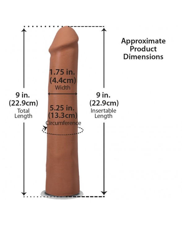 Фаллоимитатор Doc Johnson The Realistic Cock ULTRASKYN - 9 Inch Caramel - 4