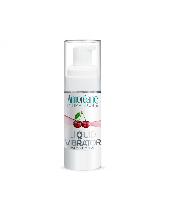 Лубрикант з ефектом вібрації Amoreane Med Liquid Vibrator Cherry (30 мл)
