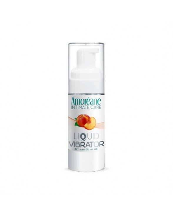 Лубрикант з ефектом вібрації Amoreane Med Liquid Vibrator Peach (30 мл)
