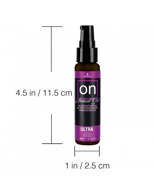 Возбуждающий гель для клитора Sensuva ON for Her Arousal Gel Ultra (29 мл) жидкий вибратор - 2