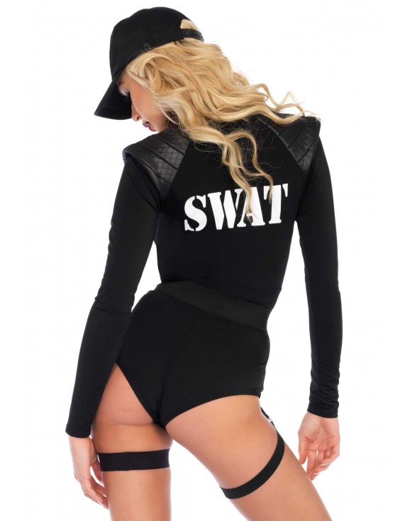 Костюм эротических спецсил Leg Avenue SWAT Team Babe XL - 1