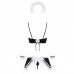Атласный эротический костюм горничной Obsessive Maid set S/M, black - 3