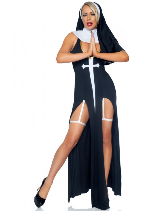 Костюм монашки-грішниці Leg Avenue Sultry Sinner M - 2