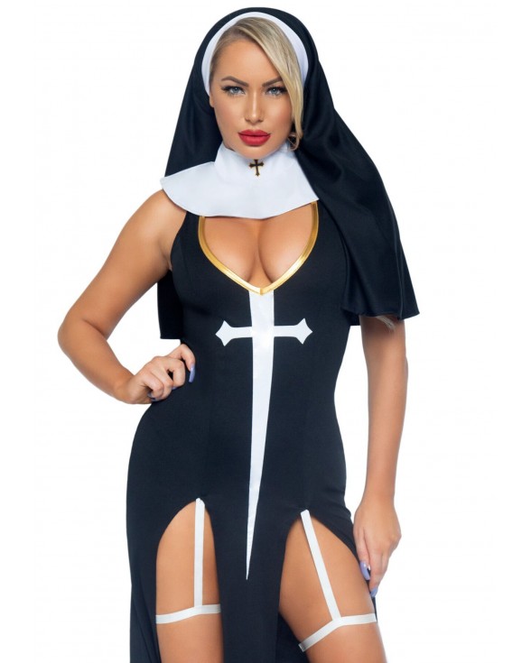 Костюм монашки-грішниці Leg Avenue Sultry Sinner M