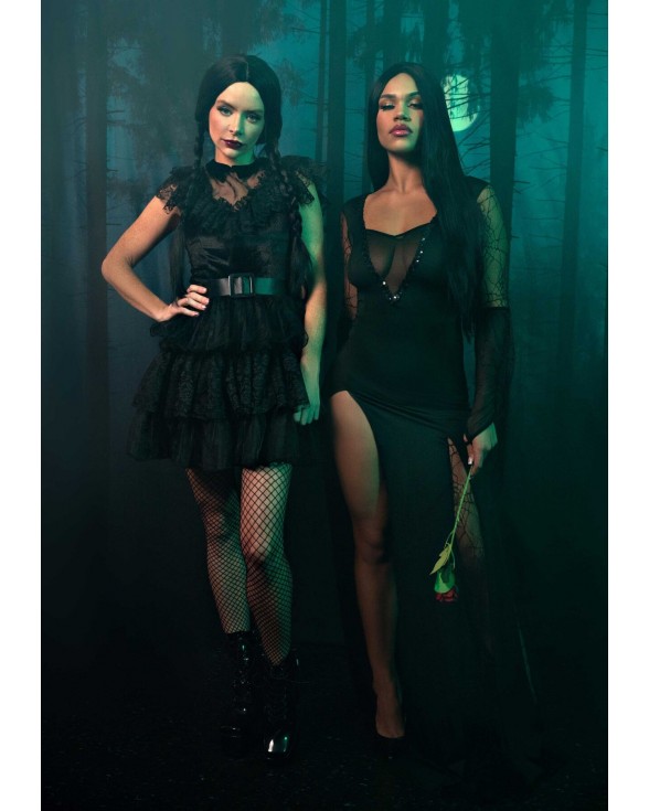 Еротичний костюм Мортіші Аддамс Leg Avenue Sexy Spooky Morticia S - 6