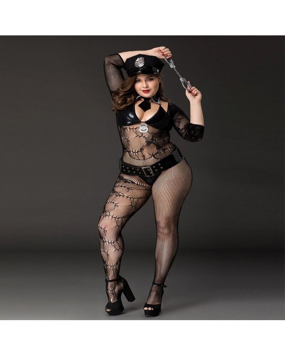 Костюм поліціянтки JSY «Фрау Марта» Plus Size Black