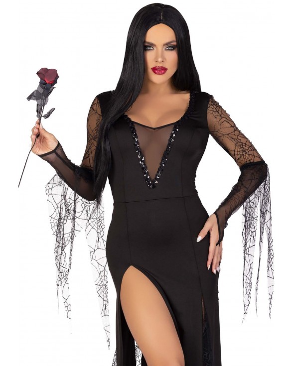Эротический костюм Мортиши Аддамс Leg Avenue Sexy Spooky Morticia L