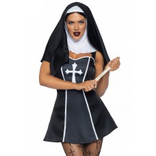 Костюм черниці Leg Avenue Naughty Nun S