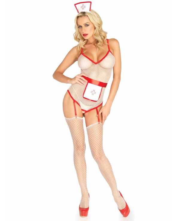 Костюм медсестри Leg Avenue Roleplay TLC Nurse One size White - 2