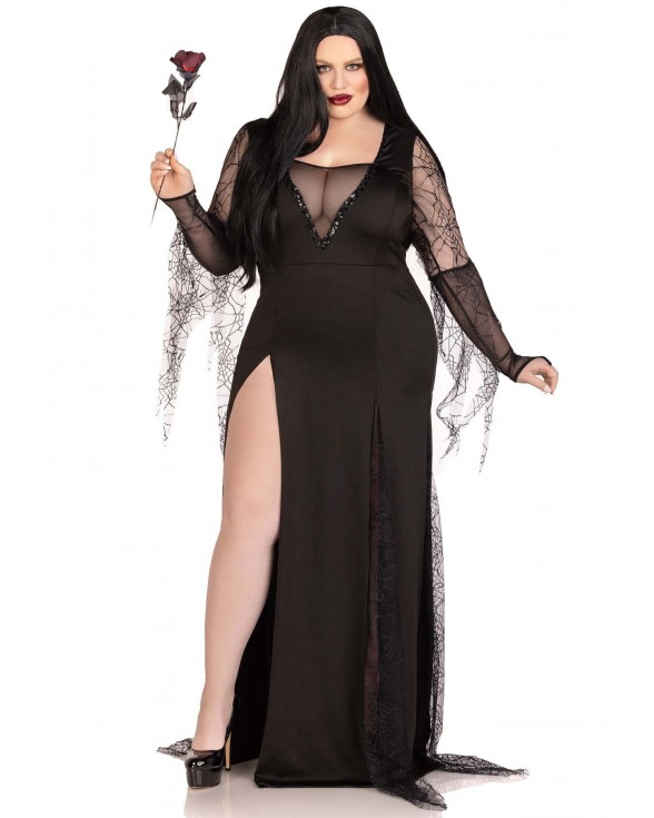 Эротический костюм Мортиши Аддамс Leg Avenue Sexy Spooky Morticia 3X-4X - 3