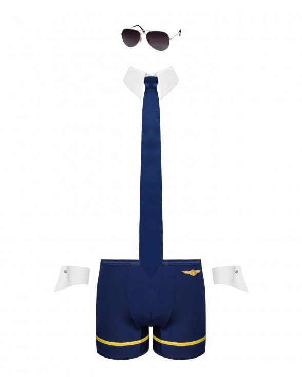 Эротический костюм пилота Obsessive Pilotman set L/XL - 4