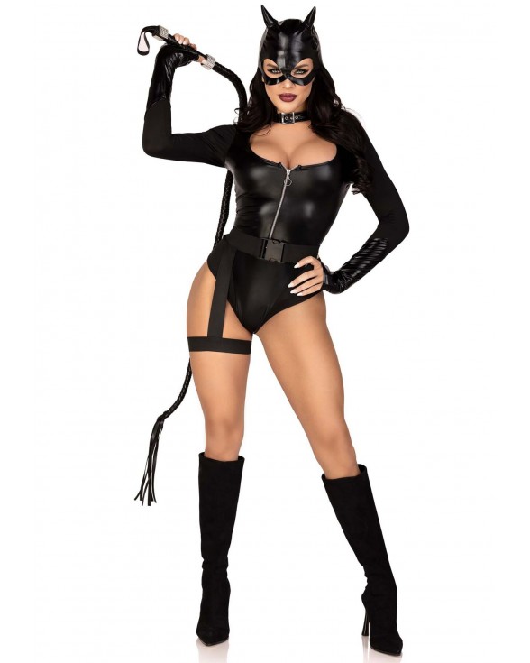 Эротический костюм кошечки Leg Avenue Fierce Feline L - 6