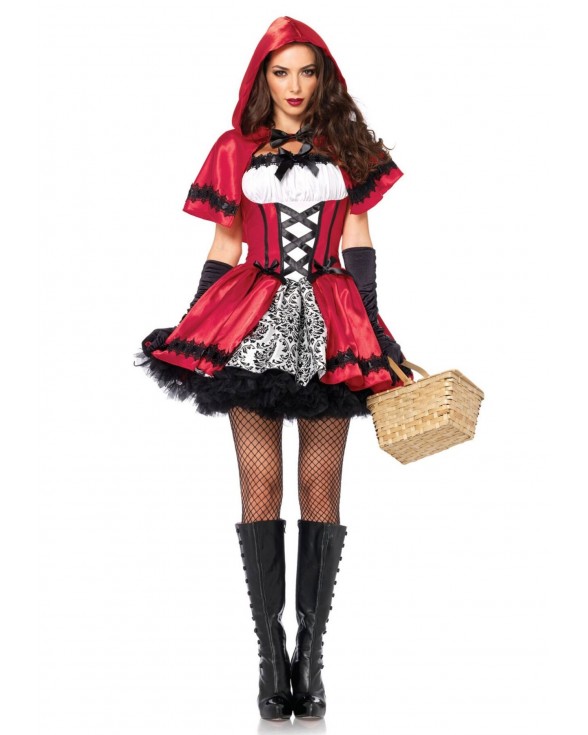 Костюм красной шапочки Leg Avenue Gothic Red Riding Hood XL - 6