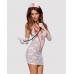 Эротический кружевной костюм медсестры Obsessive Medica dress 5pcs costume L/XL