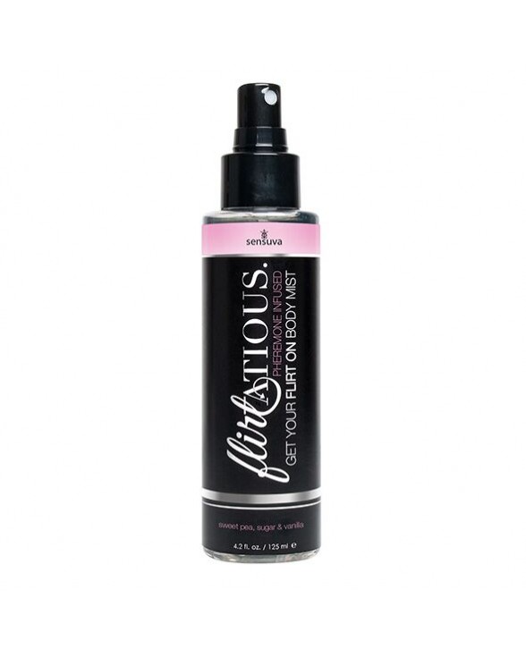 Спрей-мост для тела с феромонами Sensuva Flirtatious Vanilla, Sugar, & Sweet Pea (125 мл)
