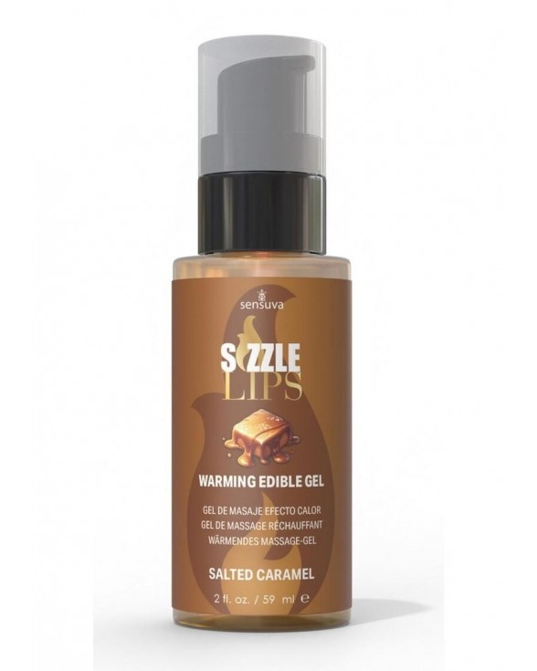 Согревающий массажный гель Sensuva Sizzle Lips Salted Caramel (59 мл)