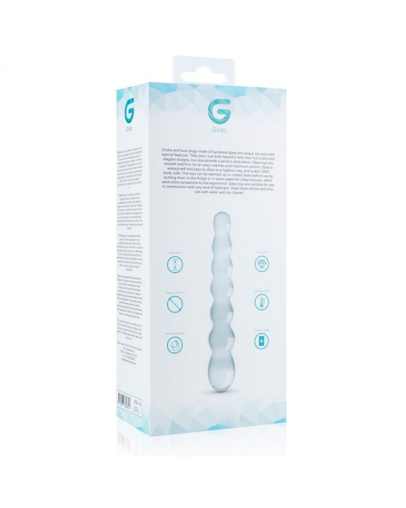 Стеклянный дилдо в виде бусин Gildo Glass Dildo No. 19 - 5