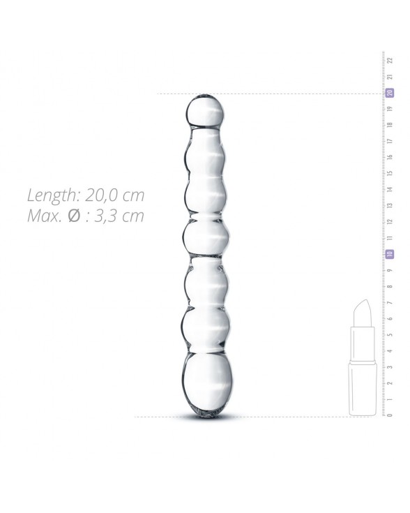 Стеклянный дилдо в виде бусин Gildo Glass Dildo No. 19 - 3
