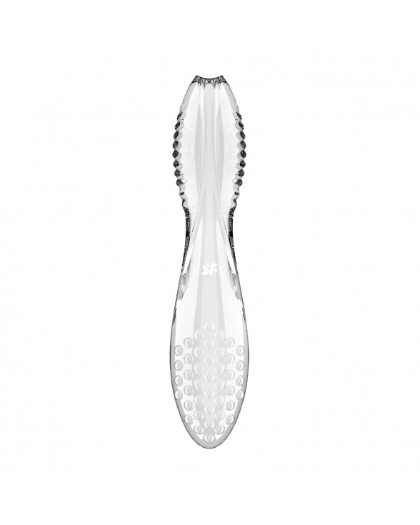 Двосторонній скляний ділдо Satisfyer Dazzling Crystal 2 Transparent - 2