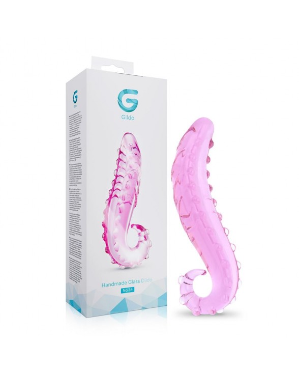 Стеклянный фаллоимитатор в форме щупальца Gildo No. 34 Tentacle Glass Dildo - 7
