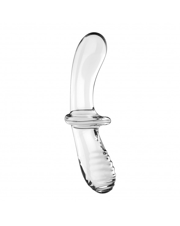 Стеклянный делдо Satisfyer Double Crystal (Transparent) - 3