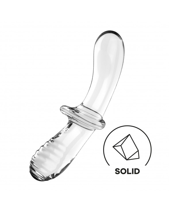Стеклянный делдо Satisfyer Double Crystal (Transparent)