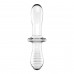 Стеклянный делдо Satisfyer Double Crystal (Transparent) - 1