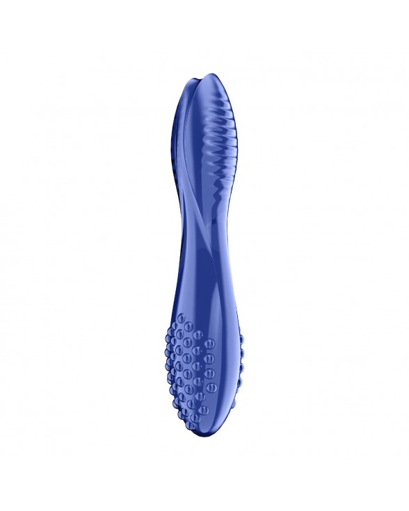 Двусторонний стеклянный дилдо Satisfyer Dazzling Crystal 2 Blue - 1