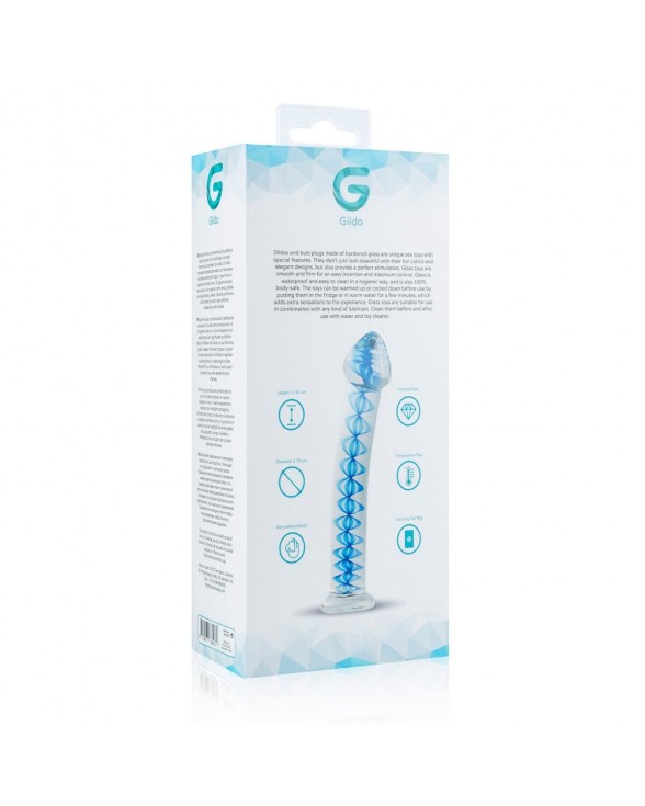 Стеклянный дилдо Gildo Glass Dildo No. 4, для точки G и простаты - 4