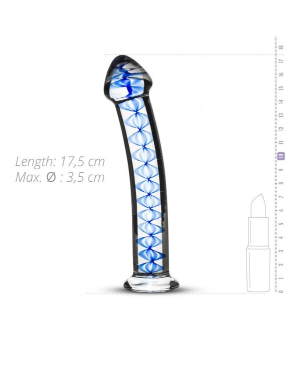 Стеклянный дилдо Gildo Glass Dildo No. 4, для точки G и простаты - 1