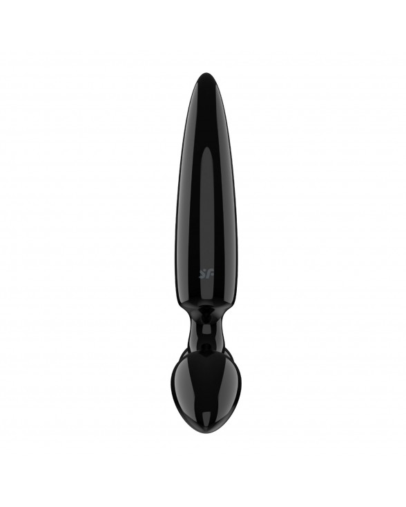 Трехсторонний стеклянный дилдо Satisfyer Triple Crystal 1 Black - 2