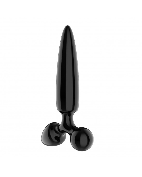 Трехсторонний стеклянный дилдо Satisfyer Triple Crystal 1 Black - 1