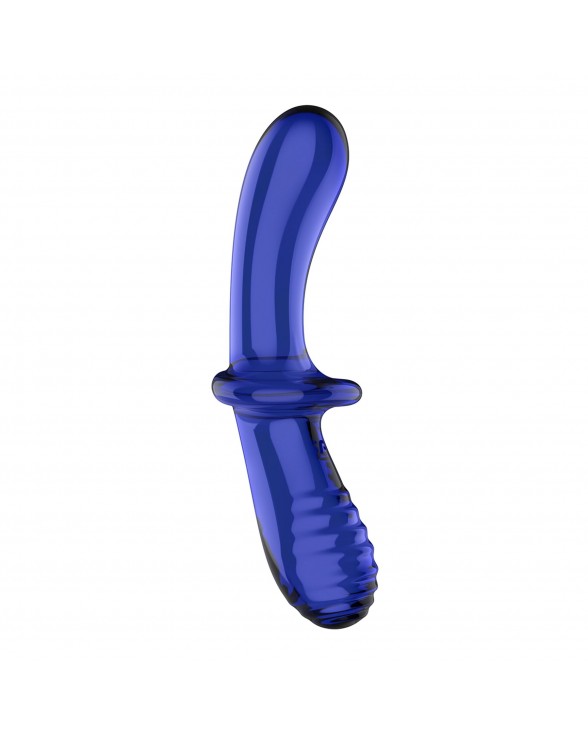 Скляний ділдо Satisfyer Double Crystal (light blue) - 3