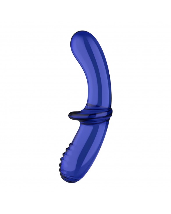 Скляний ділдо Satisfyer Double Crystal (light blue) - 2
