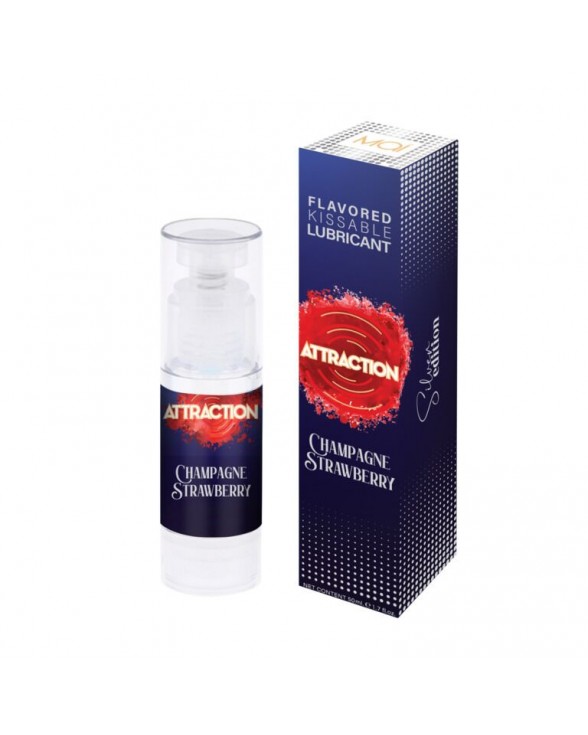 Смазка для орального секса на водной основе MAI Attraction Champagne Strawberry (50 мл) - 1