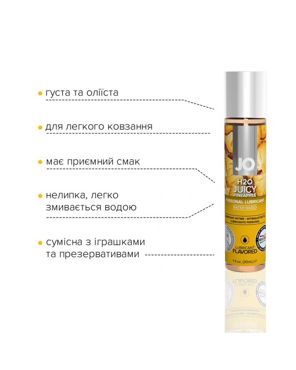Смазка на водной основе System JO H2O - Juicy Pineapple (30 мл) - 2