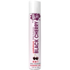 Зігрівальний лубрикант на водній основі Wet Warming Black Cherry 4 in 1 (30 мл)