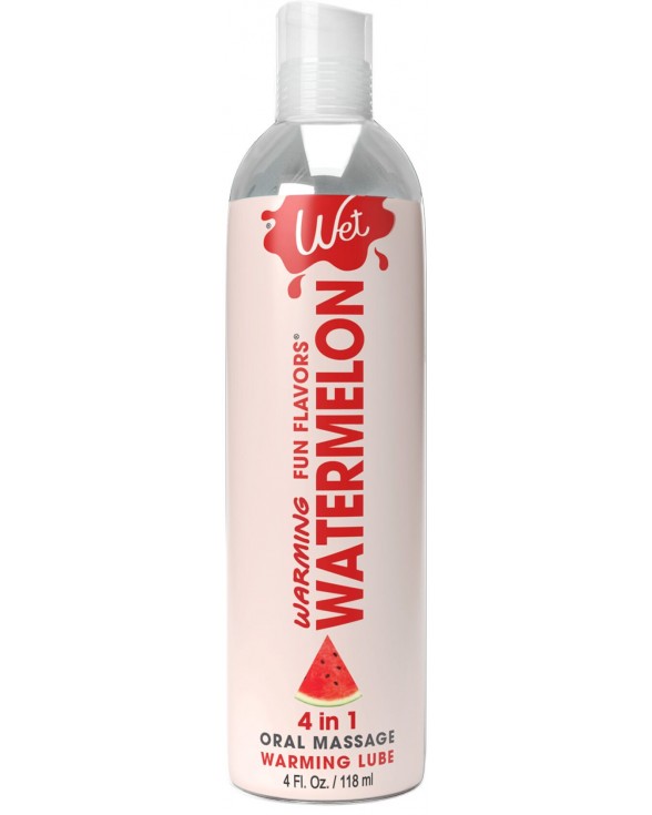 Согревающий лубрикант на водной основе Wet Warming Watermelon 4 in 1 (118 мл)
