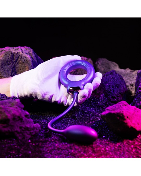 Ерекційне віброкільце з віброяйцем Hueman - Eclipse Anal Vibrator - 9