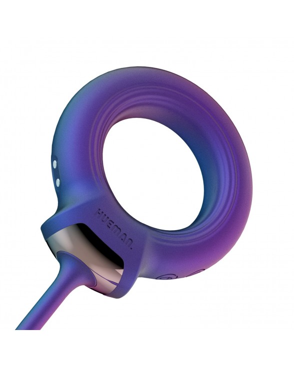 Ерекційне віброкільце з віброяйцем Hueman - Eclipse Anal Vibrator - 6
