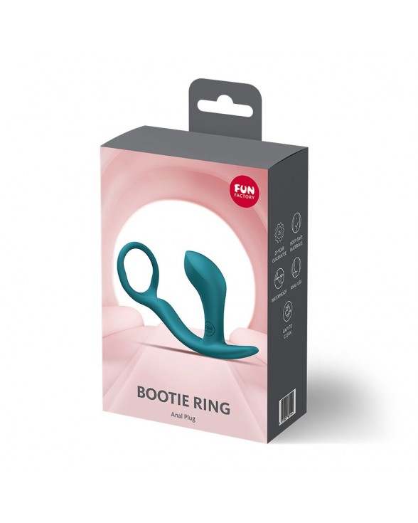 Анальна пробка з ерекційним кільцем Fun Factory BOOTIE RING Bottle Green - 6