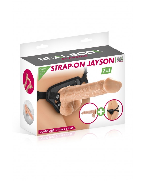 Жіночий страпон-трусики 2в1 Real Body — Jayson - 2