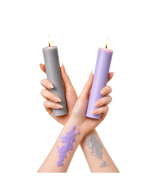 Свеча для WaxPlay Feral Feelings soft 15 см Light Purple - 2