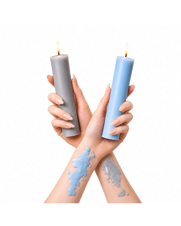 Свеча для WaxPlay Feral Feelings soft 15 см Light Blue - 2