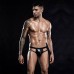 Лакові чоловічі труси з відкритою попкою JSY, One Size Black
