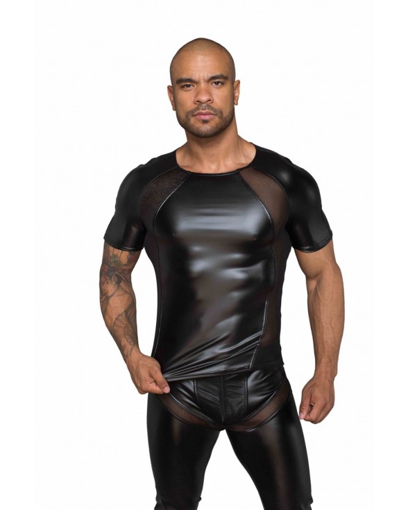 Чоловіча футболка Noir Handmade H056 Men's T-shirt made of powerwetlook - L