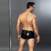Еротичні чоловічі лакові труси зі шнурівкою JSY One Size Black - 1