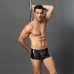 Еротичні чоловічі лакові труси зі шнурівкою JSY One Size Black