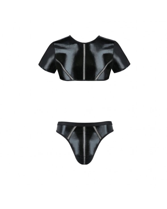 Комплект чоловічої білизни під латекс Passion 057 Set Peter L/XL Black - 4