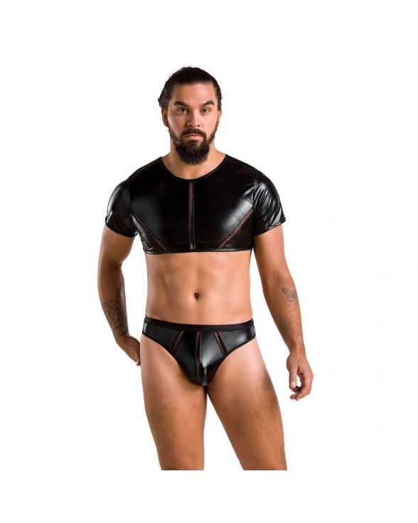 Комплект чоловічої білизни під латекс Passion 057 Set Peter L/XL Black - 2